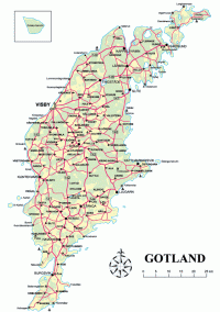 Karta ver Gotland